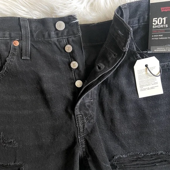 Levi’s 501 Original Cut Off Shorts NWT - Picture 5 of 6